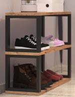 dekoratif ayakkabilik 40x20 profil i̇skelet 2 katli