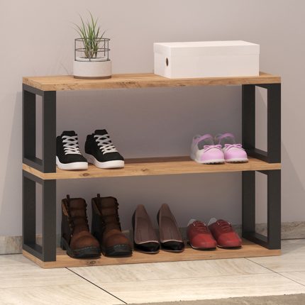 dekoratif ayakkabilik 40x20 profil i̇skelet 2 katli